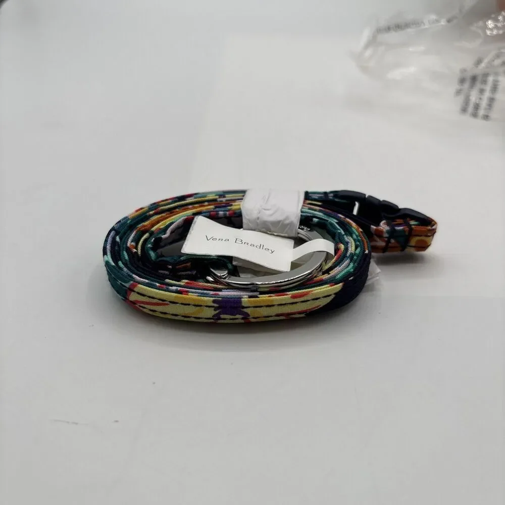 Vera Bradley RETIRED Break Away Lanyard Happy Blooms School Healthcare New Gift